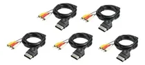 Comprar 5 Cables Rca Av Audio Y Video Para Consola Xbox Clasico