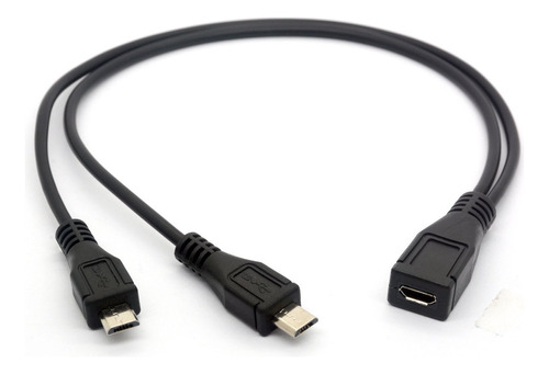 Cable Micro Usb, Cable De Carga Micro Usb Hembra A 2 micro U