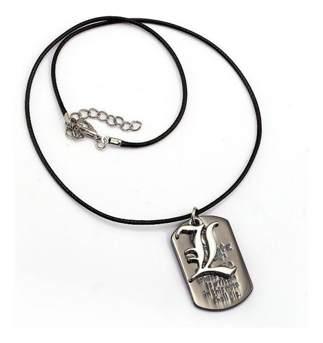 Death Note - Collar Ryuk Light Kira Libreta Placa Militar L