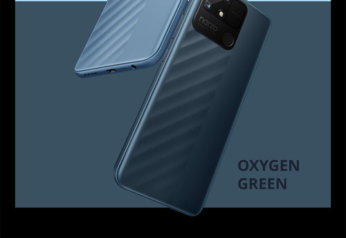 Realme Narzo 50a 4gb +128gb Blue Global Version Smart Phone Helio G85 6000mah Battery 50mp Camera New Smartphone