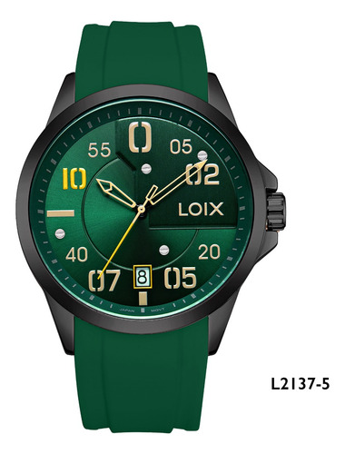 Reloj Hombre Loix® L2137-5 Verde Con Tablero Verde