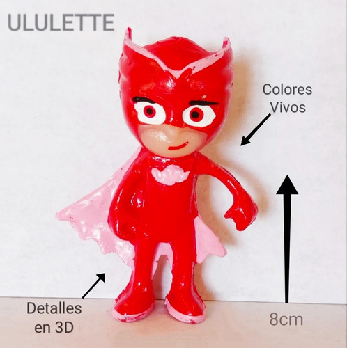Muñecos Héroes En Pijamas Pjmask 6 Personajes Y Accesorios