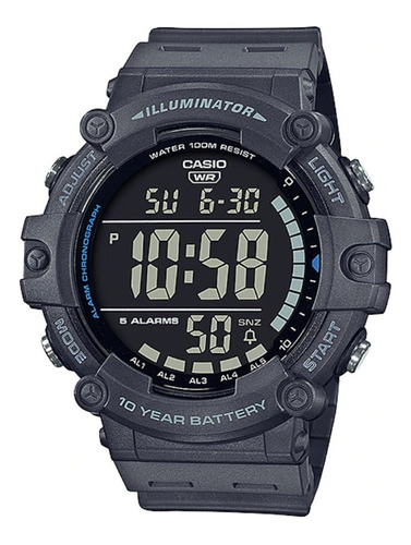 Reloj Casio Ae 1500wh Display Negro Sumergible 100m