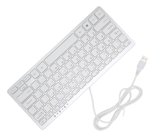 Teclado Usb Con Cable, 78 Teclas Tipo Tijera, 13 Indicadores