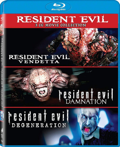 Blu-ray Resident Evil Vendetta + Damnation + Degeneration