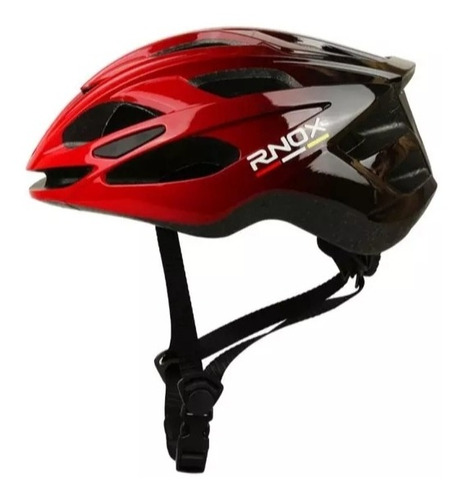 Casco Bicicleta Rnox Certificado Black-red Talla L