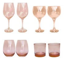 Comprar Set X2 Copas Vasos Trago Color Translucido Gin Vino Whisky