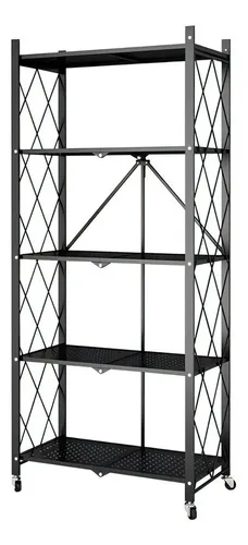 comprar Estante Rack Plegable OEM I-ESP02 Metalico 5 Repisas Anaquel \u002Fe Color Negro