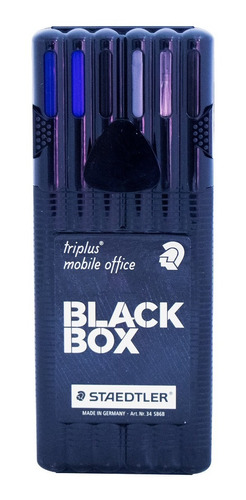 Oficina Móvil Staedtler Triplus Set X 6 Black Box 34sb6b
