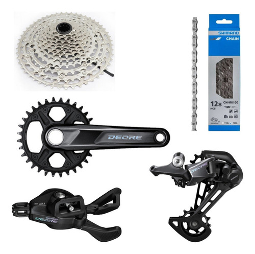 Kit Grupo Shimano Deore 12v M6100 Na Caixa C/