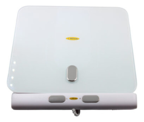 Báscula Digital If-2802 Baño Táctil Cristal Templado Noval Color Blanco