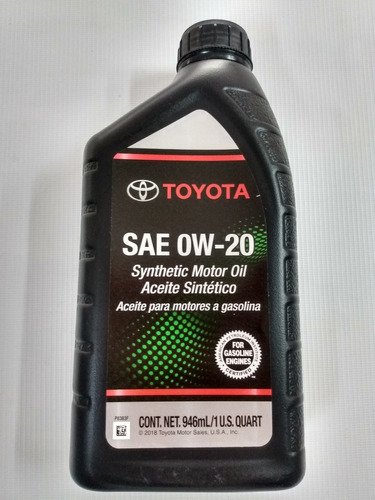 Aceite Toyota Sintetico 0w20 Sellado