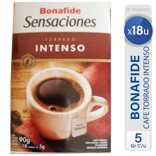 Cafe En Saquitos Bonafide Sensaciones Torrado Intenso