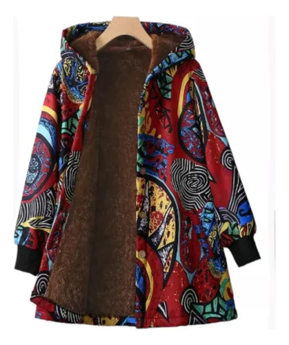 Campera Plus Size Mujer Multicolor, Forro Piel Sintética,3xl