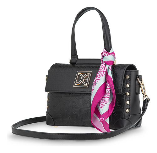 Bolsa Briefcase Cloe Ladasi Mediano Color Negro
