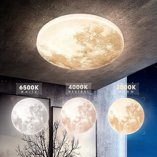 Lampara Led En 31w Y 35cm Tipo Luna 