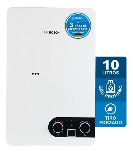 Calentador Bosch 10lt Gas Propano Tiro Forzado Therm 1400f