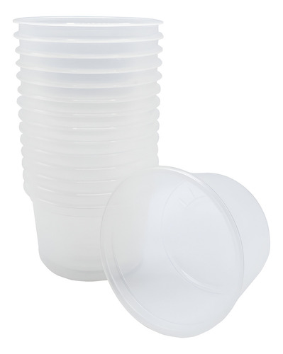 Envase 1/2 Litro Reyma Desechable Caja 500 Piezas Color Blanco