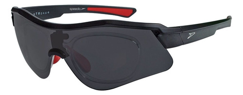 Óculos De Ciclismo Speedo Strong Pro 4 A01 Cor da armação Preto Cor da lente Cinza