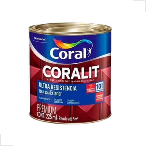 Tinta Esmalte Ultra Resistência Coralit Azul Mar 225ml 
