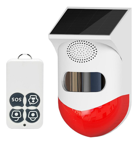 N Alarma Solar, Detector De Movimiento Con Control Remoto
