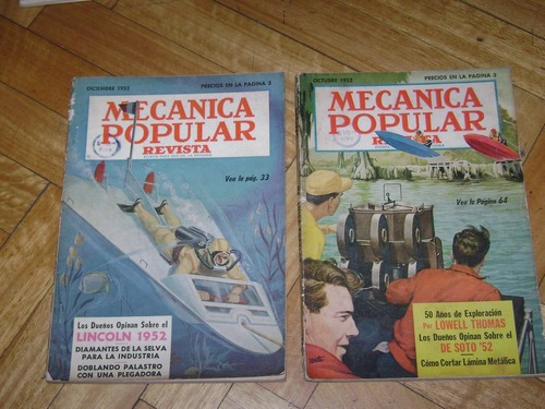 2 Revistas Mecánica Popular. Octubre Y Diciembre De 19&-.