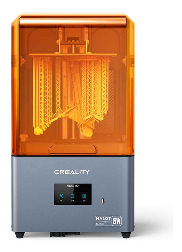 Impresora 3D Creality Halot Mage color gris y naranja 127V con tecnología de impresión SLA