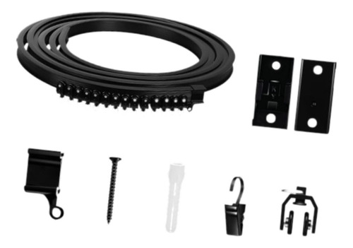 Barra De Cortina Flexible Y Elegante Para Techo, Resistencia