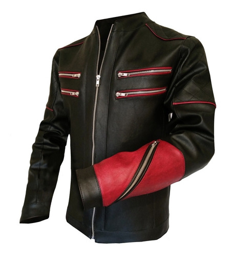 Imagen 3 de 8 de Campera Blood Cuero Eco Hombre