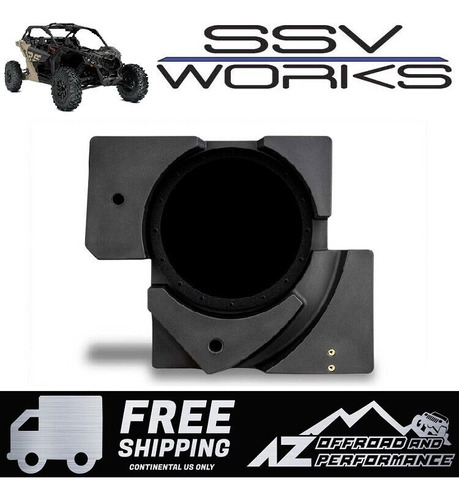 Ssv Works Underseat Passenger Side Shallow 10  Sub Enclo Zzf