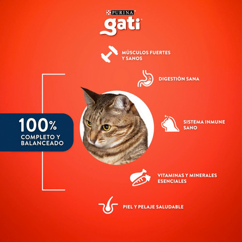 ALIMENTO GATI SABOR PESCADO Y SALMÓN 1KG