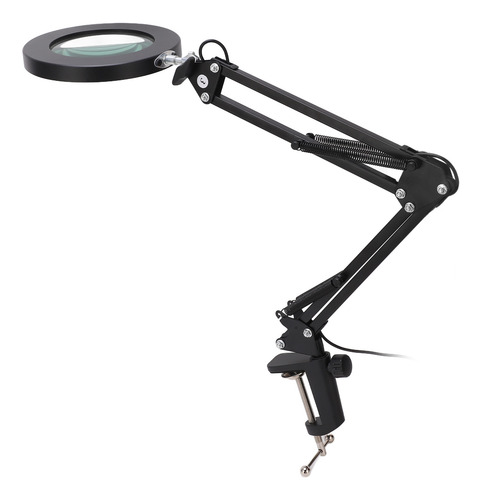 Bancada De Trabalho 5x Magnifying Glass Led Flexible Arm 10