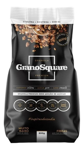 Granola Premium Zero Açúcar 800g Grano Square