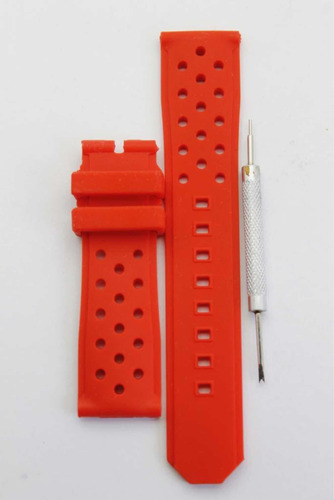 Extensible O Correa Tag Heuer Fórmula 1 Caucho Roja 22mm