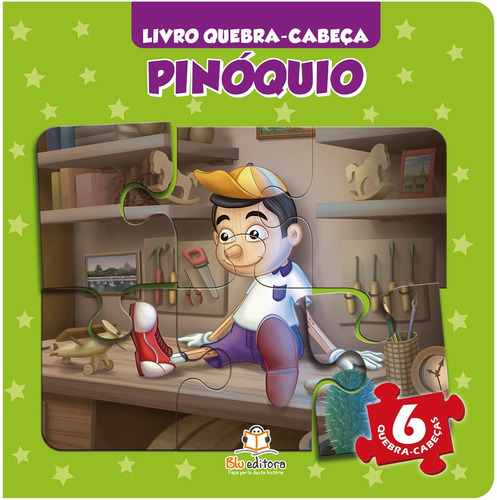 Livro quebra-cabeça: Pinóquio, de Klein, Cristina. Blu Editora Ltda em português, 2014
