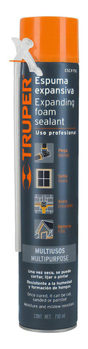 Espuma Expansiva De 750 Ml, Truper 15305