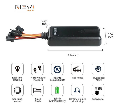 Imagen 4 de 4 de Gps Tracker Sinotrack 906gl 4g Mayor Y Detal