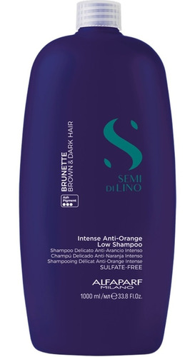 Shampoo Matizador De Castaños Alfaparf Anti Orange 1000ml