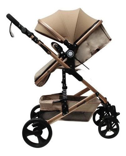 Imagen 3 de 10 de Cochecito Bebe Tatetí Reversible Convertible En Moises Beige