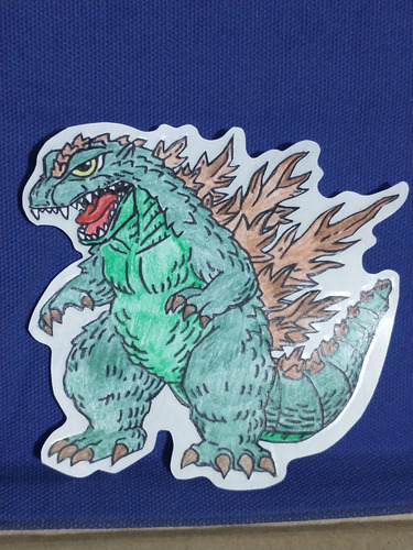 Sticker Casero Godzilla Bootleg (Usado)