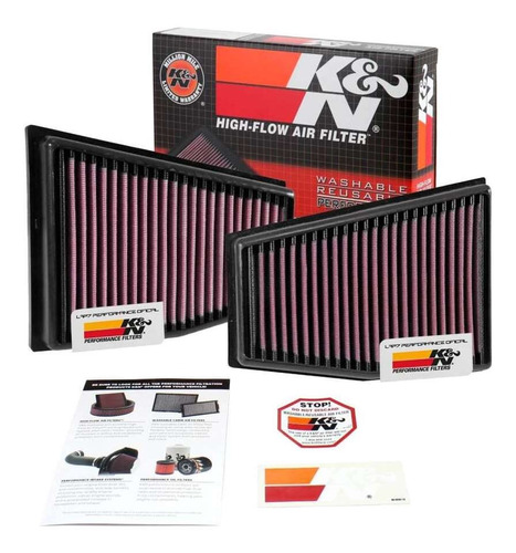 Filtro Ar Inbox Kn Audi Rs4 Rs5 4.2 V8 Ld+le 33-3031+33-3032