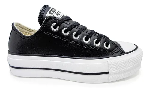 Converse piel plataforma mujer hotsell