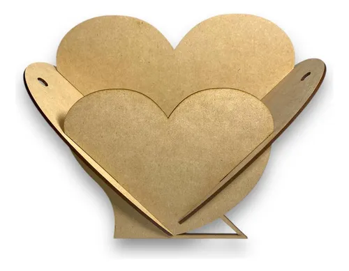 comprar Regalo Dulcero Florero Corazón San Valentín Mdf - Pack 10