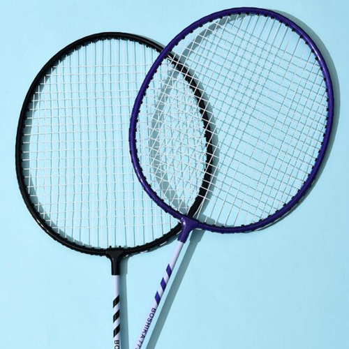 2 Uds Raquetas De Bádminton Juego De Raquetas De Púrpura