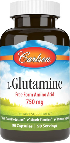 Glutamina 90 Cap Carlson - Unidad a $1910