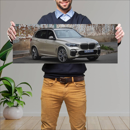 Cuadro 30x80cm Auto 2018 Bmw X5 M50d Za Auto 698