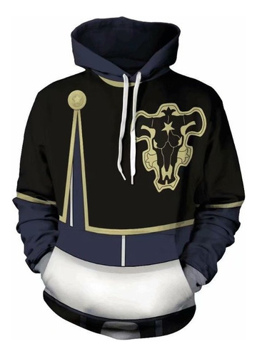 Sudadera Anime Black Clover Magna Swing Con Gorra