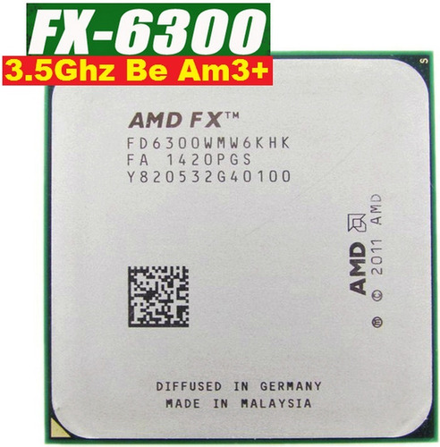 Imagem 1 de 1 de Processador Fx 6300 3,5ghz Black Edition 14mb Am3+ Usado