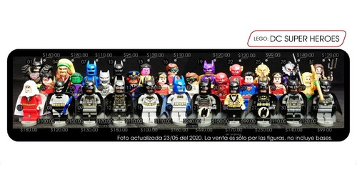 Batman, Superman, Flash, Wonder, Lote Lego 32 Fig O X Partes
