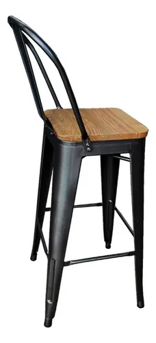 Set 2 Banqueta Taburete Tolix Respaldo Alto - Alto Impacto